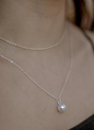 Ланцюжки з однією застібкою та підвіскою-перлинкою