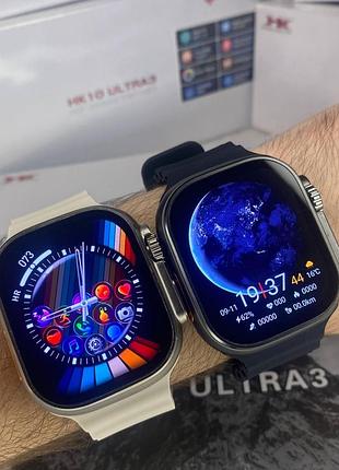 Умные часы hk10 ultra 3 gen 5 = apple watch ultra 3 49 мм amoled 2 гб белые