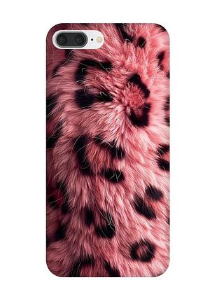 Чехол на iphone 7 plus/8 plus розовый мех (принт 397)