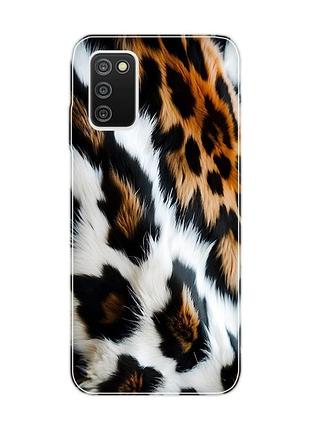 Чехол на samsung galaxy a03s нежность меха (принт 396)