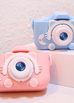 Фотоаппарат цифровой baby photo camera cartoon cat кошечка