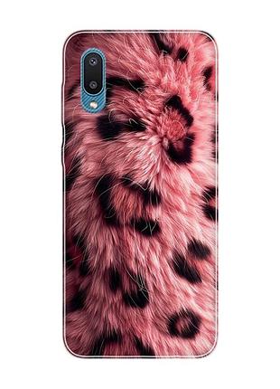 Чохол на samsung galaxy a02/a022 (2021) рожеве хутро (принт 397)