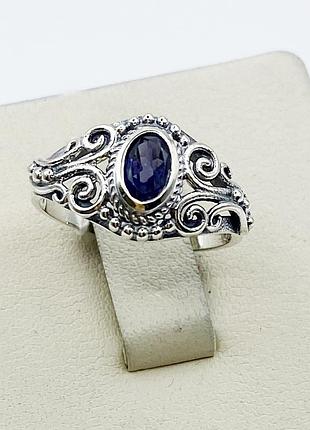 Кольцо серебряное с танзанитом 19 2,29 г