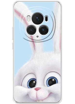 Чехол силиконовый с картинкой на huawei honor magic 6 pro (кролик снежок)