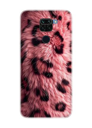 Чохол на xiaomi redmi note 9 pro/9s/9 pro max рожеве хутро (принт 397)