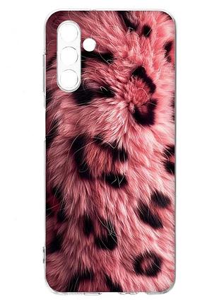 Чехол на samsung a04s/a13 5g розовый мех (принт 397)