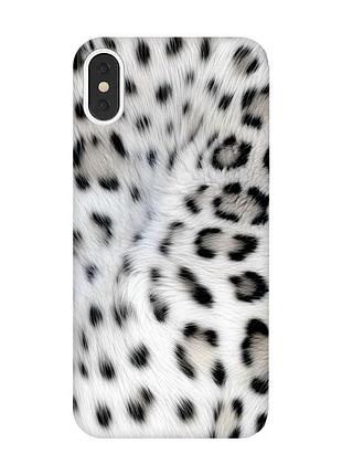 Чохол на iphone x / xs білий леопард (принт 398)