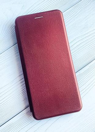 Чохол-книжка на xiaomi redmi 14c / poco c75 бордовий