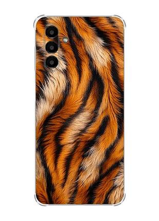 Чохол із потовщеними кутами на samsung galaxy a04s/a13 5g тигрове хутро (принт 395)