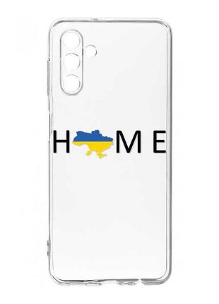 Прозорий чохол на samsung galaxy s24 fe дім україна (принт 72)