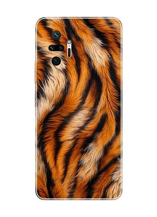 Чехол на xiaomi redmi note 10 pro / 10 pro max тигровый мех (принт 395)