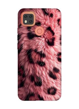 Чохол на xiaomi redmi 9c/10a рожеве хутро (принт 397)