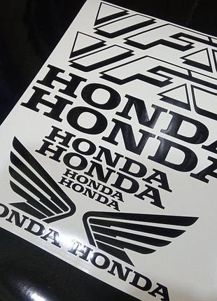 Черный без фона наклейки на мотоцикл бак пластик honda vfr хонда вфр универсальный