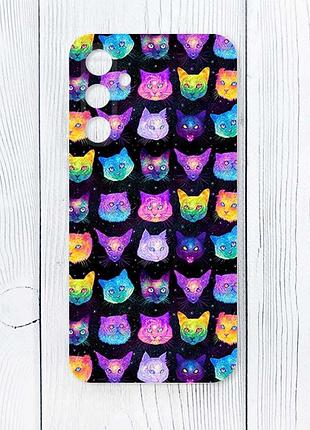 Чохол на samsung galaxy s24 fe котики фон (принт 362)
