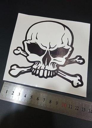 Наклейки авто автомобиль кузов мотоцикл мопед punisher череп мотоцикл мопед пунишер белые с черной окантовкой