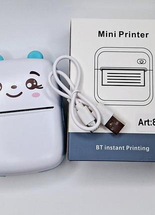 Портативний термопринтер - hd mini з bluetooth для термодруку без чорнила