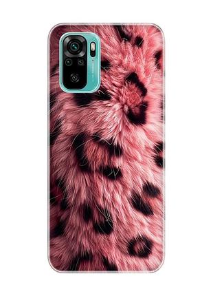 Чохол на xiaomi redmi note 10/note 10s рожеве хутро (принт 397)