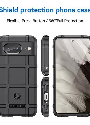 Противоударный чехол rugged shield для google pixel 8 черный 3