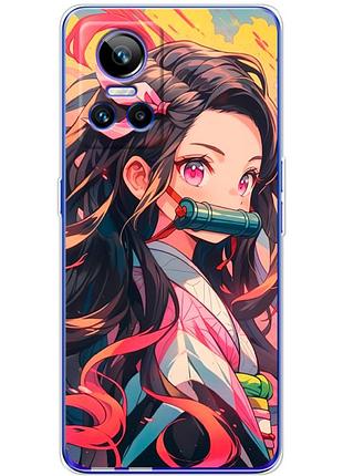 Чехол силиконовый с картинкой на realme gt neo 3 (аниме, anime)
