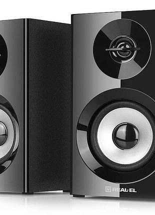 Колонки 2.0 real-el s-228 black