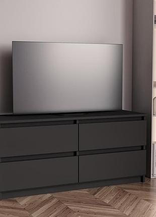Комод furnigrade км - 11 антрацит 1100х511х376