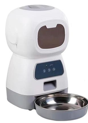 Кормушка автоматическая для домашних животных 3.5л с wi-fi, elf pet feeder