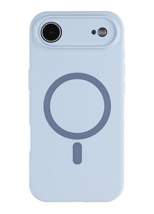 Чохол glow silicone case full camera with magsafe для iphone 17 air blue