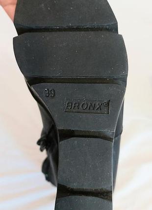 🖤 ботильйони bronx на танкетці, натуральна шкіра 6