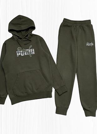 Утеплений підлітковий спортивний костюм puma 2