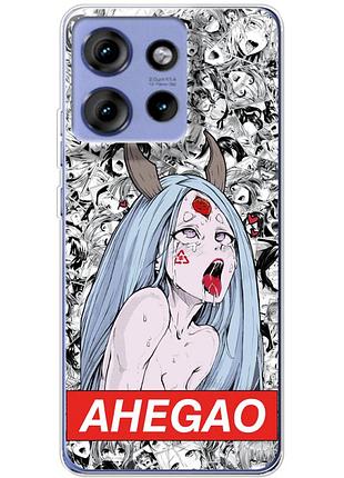Чехол силиконовый с картинкой на motorola edge 50 (аниме, anime)