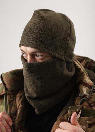Тактична балаклава олива мікрофлісова