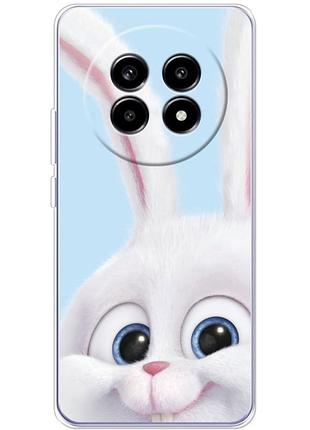 Чехол силиконовый с картинкой на realme 13 pro plus (кролик снежок)