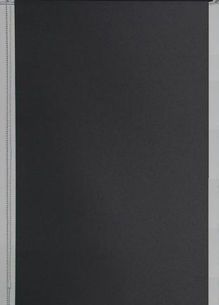 Рулонная штора сильвер блэкаут графит 825*1500