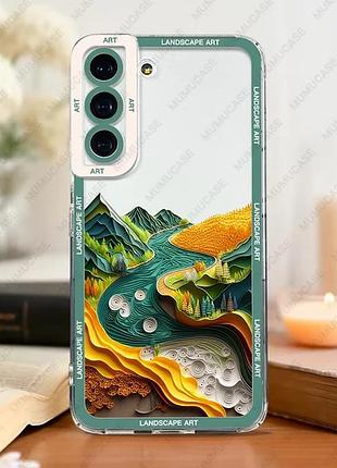 Мягкий чехол landscape art для samsung galaxy s23 ultra samsung s23 ultra