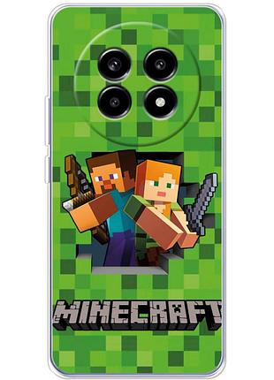 Чехол силиконовый с картинкой на realme 13 pro 5g (майнкрафт, minecraft)