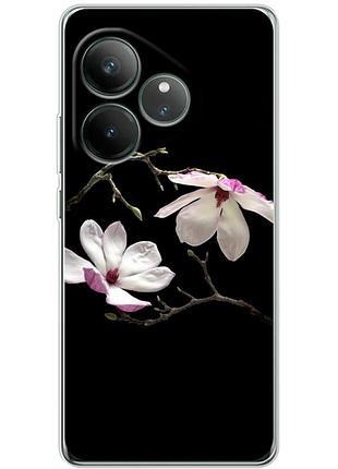 Чехол силиконовый с картинкой на realme gt neo 6 se (цветок, монголия)