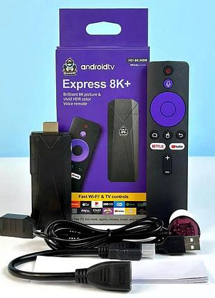 Приставка смарт тв 2gb/16gb, r9 express 8k+ / смарт приставка для телевизора / тв приставка / андроид тв