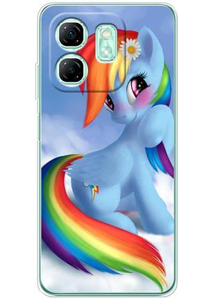 Чехол силиконовый с картинкой на infinix smart 9 (литл пони, my little pony)