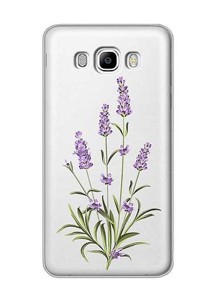 Прозорий чохол на samsung galaxy j5 (2016)/j510 гілочки лаванди (принт 266)