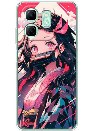 Чехол силиконовый с картинкой на infinix hot 50i (аниме, anime)