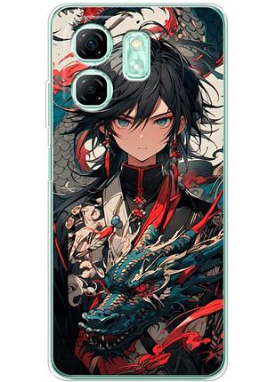 Чехол силиконовый с картинкой на infinix smart 9 (аниме, anime)