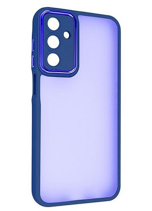 Чохол fiji lens для samsung galaxy a16 4g / 5g (a165 / a166) бампер матовий з захистом блока камер blue