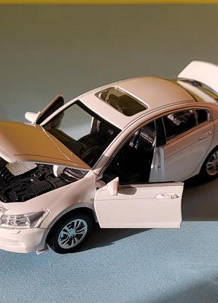 Машинка honda accord металл, свет, звук, модель хонда акорд