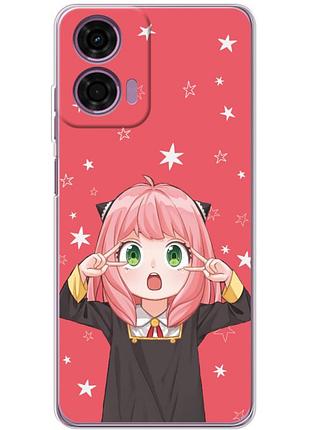Чохол силіконовий з картинкою на motorola e14 (аніме, anime)
