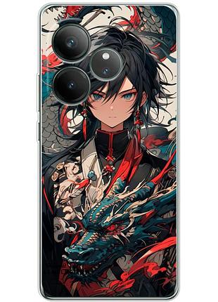 Чехол силиконовый с картинкой на realme gt neo 6 se (аниме, anime)