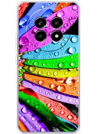 Чохол силіконовий з картинкою на realme 13 pro plus (кольорові листки)