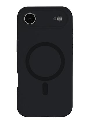 Чохол glow silicone case full camera with magsafe для iphone 17 air black