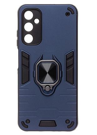 Чохол fiji defence для samsung galaxy a16 4g / 5g (a165 / a166) захистний бампер з кільцем підставкою dark blue