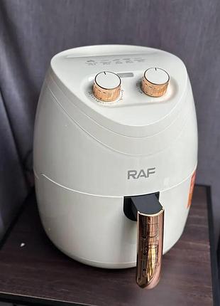 Повітряна фритюрниця аеро-фритюрниця raf r.5232 5.8 л 1500w білий