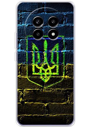 Чохол силіконовий з картинкою на realme 13 pro plus (патріотичний, герб україни)